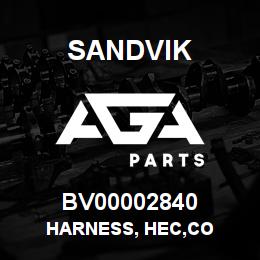 BV00002840 Sandvik HARNESS, HEC,CO | AGA Parts
