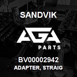 BV00002942 Sandvik ADAPTER, STRAIG | AGA Parts
