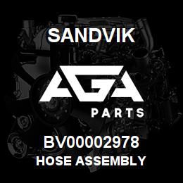 BV00002978 Sandvik HOSE ASSEMBLY | AGA Parts