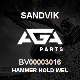 BV00003016 Sandvik HAMMER HOLD WEL | AGA Parts