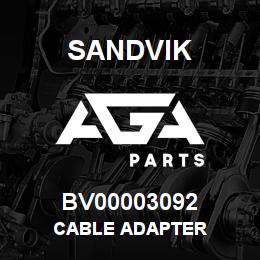 BV00003092 Sandvik CABLE ADAPTER | AGA Parts