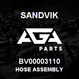 BV00003110 Sandvik HOSE ASSEMBLY | AGA Parts
