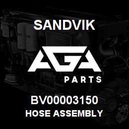 BV00003150 Sandvik HOSE ASSEMBLY | AGA Parts