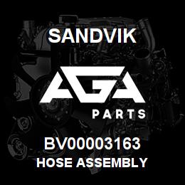 BV00003163 Sandvik HOSE ASSEMBLY | AGA Parts