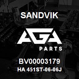 BV00003179 Sandvik HA 451ST-06-06J | AGA Parts