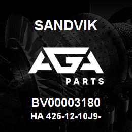 BV00003180 Sandvik HA 426-12-10J9- | AGA Parts