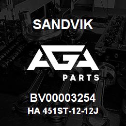 BV00003254 Sandvik HA 451ST-12-12J | AGA Parts