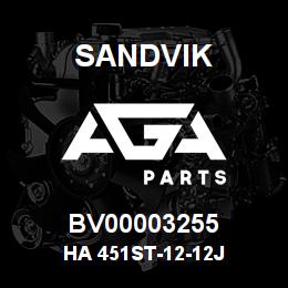 BV00003255 Sandvik HA 451ST-12-12J | AGA Parts