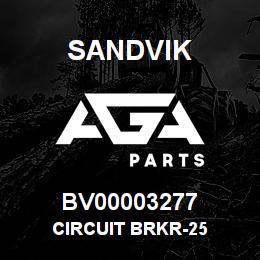 BV00003277 Sandvik CIRCUIT BRKR-25 | AGA Parts