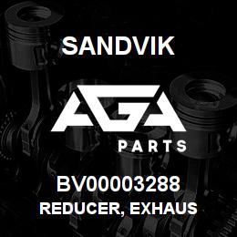 BV00003288 Sandvik REDUCER, EXHAUS | AGA Parts