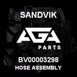 BV00003298 Sandvik HOSE ASSEMBLY | AGA Parts