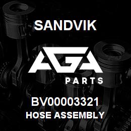 BV00003321 Sandvik HOSE ASSEMBLY | AGA Parts