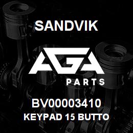 BV00003410 Sandvik KEYPAD 15 BUTTO | AGA Parts