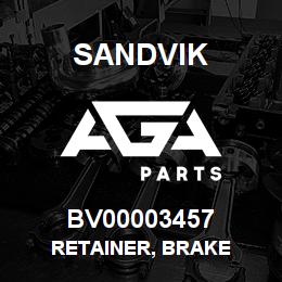 BV00003457 Sandvik RETAINER, BRAKE | AGA Parts