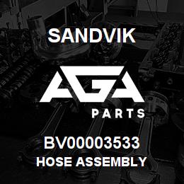 BV00003533 Sandvik HOSE ASSEMBLY | AGA Parts