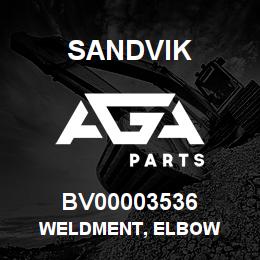 BV00003536 Sandvik WELDMENT, ELBOW | AGA Parts