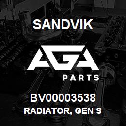 BV00003538 Sandvik RADIATOR, GEN S | AGA Parts