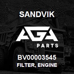 BV00003545 Sandvik FILTER, ENGINE | AGA Parts