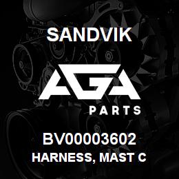 BV00003602 Sandvik HARNESS, MAST C | AGA Parts