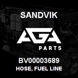 BV00003689 Sandvik HOSE, FUEL LINE | AGA Parts