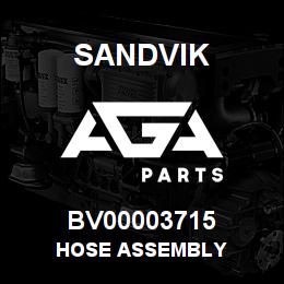 BV00003715 Sandvik HOSE ASSEMBLY | AGA Parts