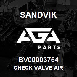 BV00003754 Sandvik CHECK VALVE AIR | AGA Parts