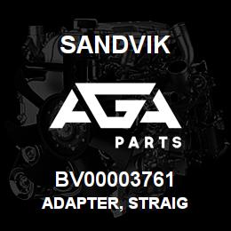 BV00003761 Sandvik ADAPTER, STRAIG | AGA Parts