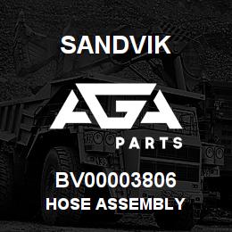 BV00003806 Sandvik HOSE ASSEMBLY | AGA Parts