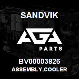 BV00003826 Sandvik ASSEMBLY,COOLER | AGA Parts