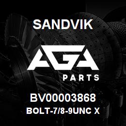 BV00003868 Sandvik BOLT-7/8-9UNC X | AGA Parts