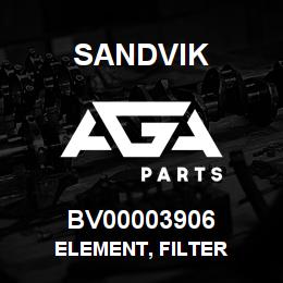 BV00003906 Sandvik ELEMENT, FILTER | AGA Parts