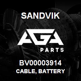 BV00003914 Sandvik CABLE, BATTERY | AGA Parts