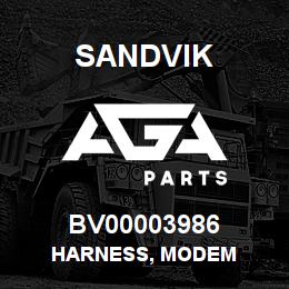 BV00003986 Sandvik HARNESS, MODEM | AGA Parts