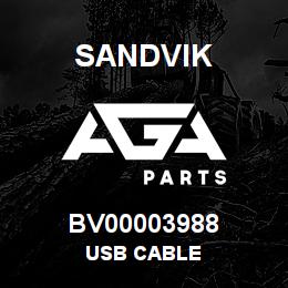 BV00003988 Sandvik USB CABLE | AGA Parts