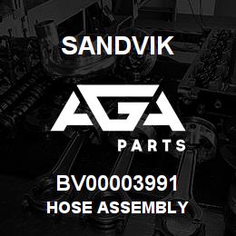 BV00003991 Sandvik HOSE ASSEMBLY | AGA Parts