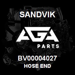 BV00004027 Sandvik HOSE END | AGA Parts