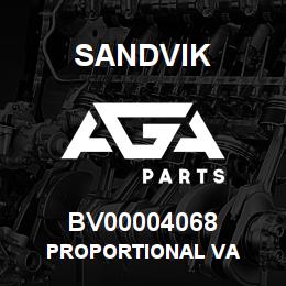 BV00004068 Sandvik PROPORTIONAL VA | AGA Parts