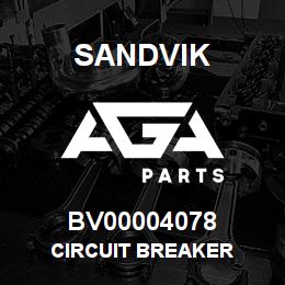 BV00004078 Sandvik CIRCUIT BREAKER | AGA Parts