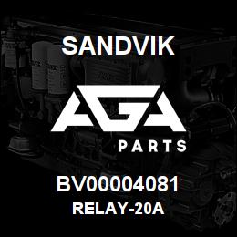 BV00004081 Sandvik RELAY-20A | AGA Parts