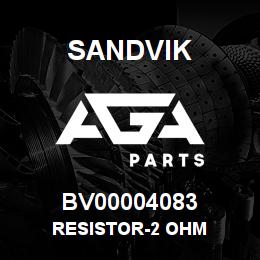 BV00004083 Sandvik RESISTOR-2 OHM | AGA Parts