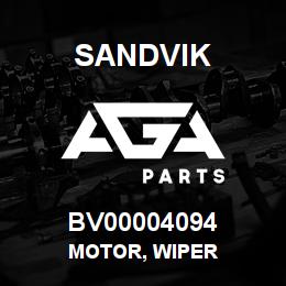 BV00004094 Sandvik MOTOR, WIPER | AGA Parts