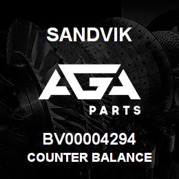 BV00004294 Sandvik COUNTER BALANCE | AGA Parts