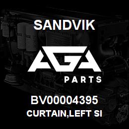 BV00004395 Sandvik CURTAIN,LEFT SI | AGA Parts
