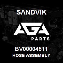 BV00004511 Sandvik HOSE ASSEMBLY | AGA Parts