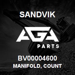 BV00004600 Sandvik MANIFOLD, COUNT | AGA Parts
