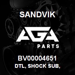 BV00004651 Sandvik DTL, SHOCK SUB, | AGA Parts