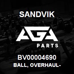 BV00004690 Sandvik BALL, OVERHAUL- | AGA Parts
