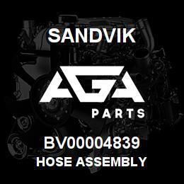 BV00004839 Sandvik HOSE ASSEMBLY | AGA Parts