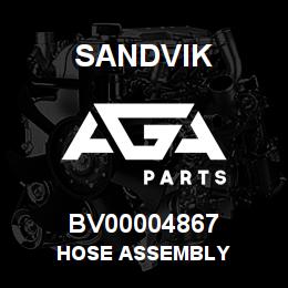 BV00004867 Sandvik HOSE ASSEMBLY | AGA Parts