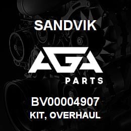 BV00004907 Sandvik KIT, OVERHAUL | AGA Parts